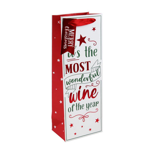 Picture of MOST WONDERFUL WINE BOTTLE BAG